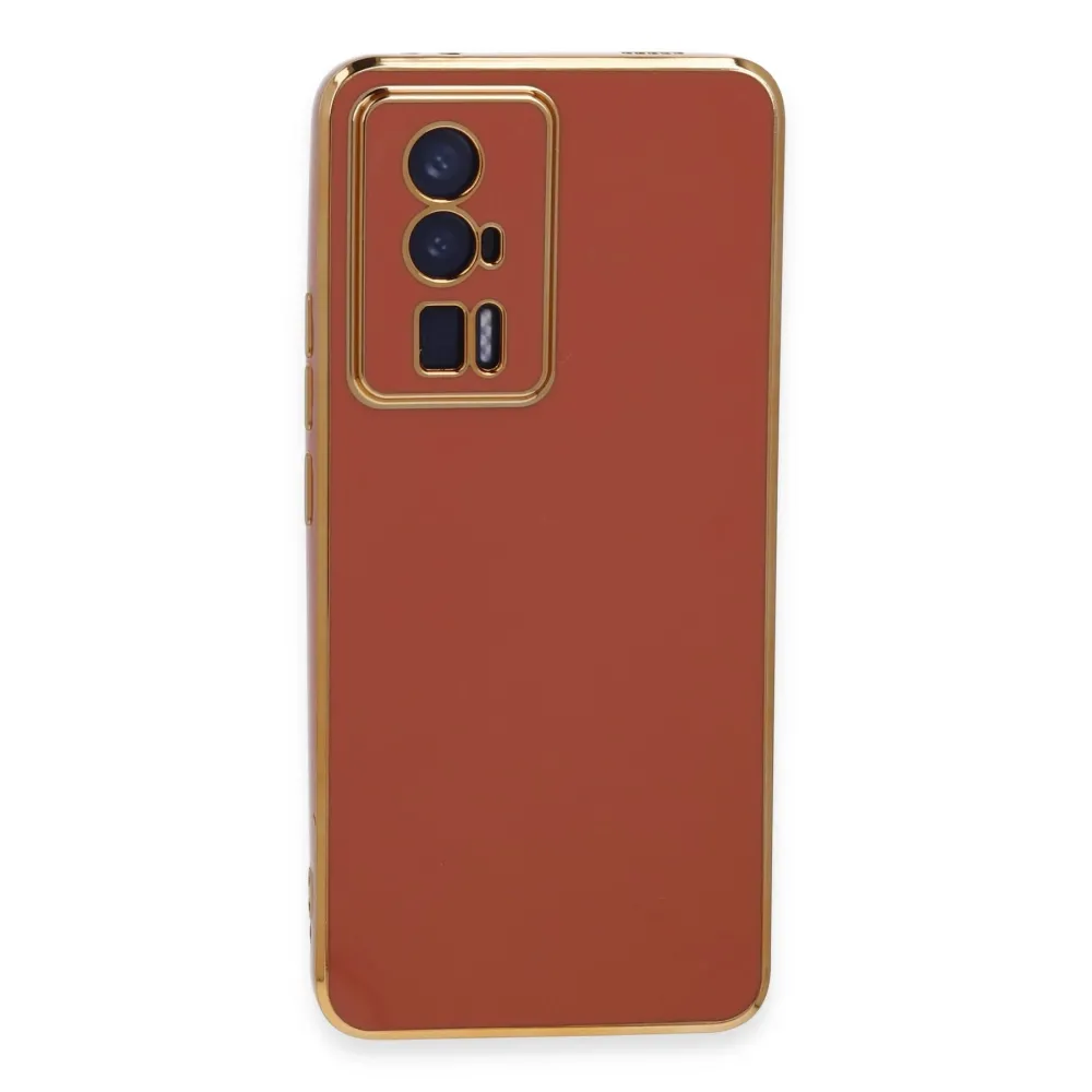 Newface Xiaomi Poco F5 Pro Kılıf Volet Silikon - Kırmızı