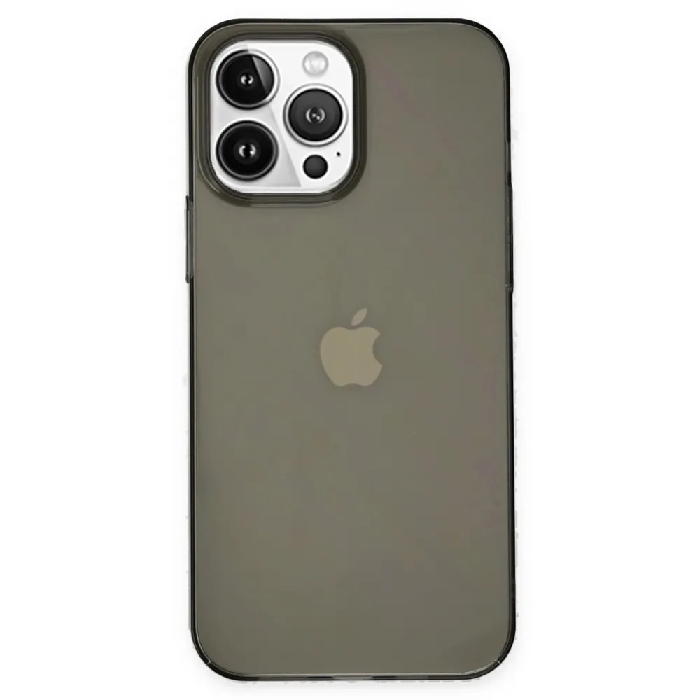 Newface Iphone 14 Pro Kılıf Pc Sert Şeffaf Kapak - Siyah