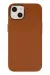 Newface Iphone 14 Plus Kılıf Asya Deri Silikon - Kahverengi
