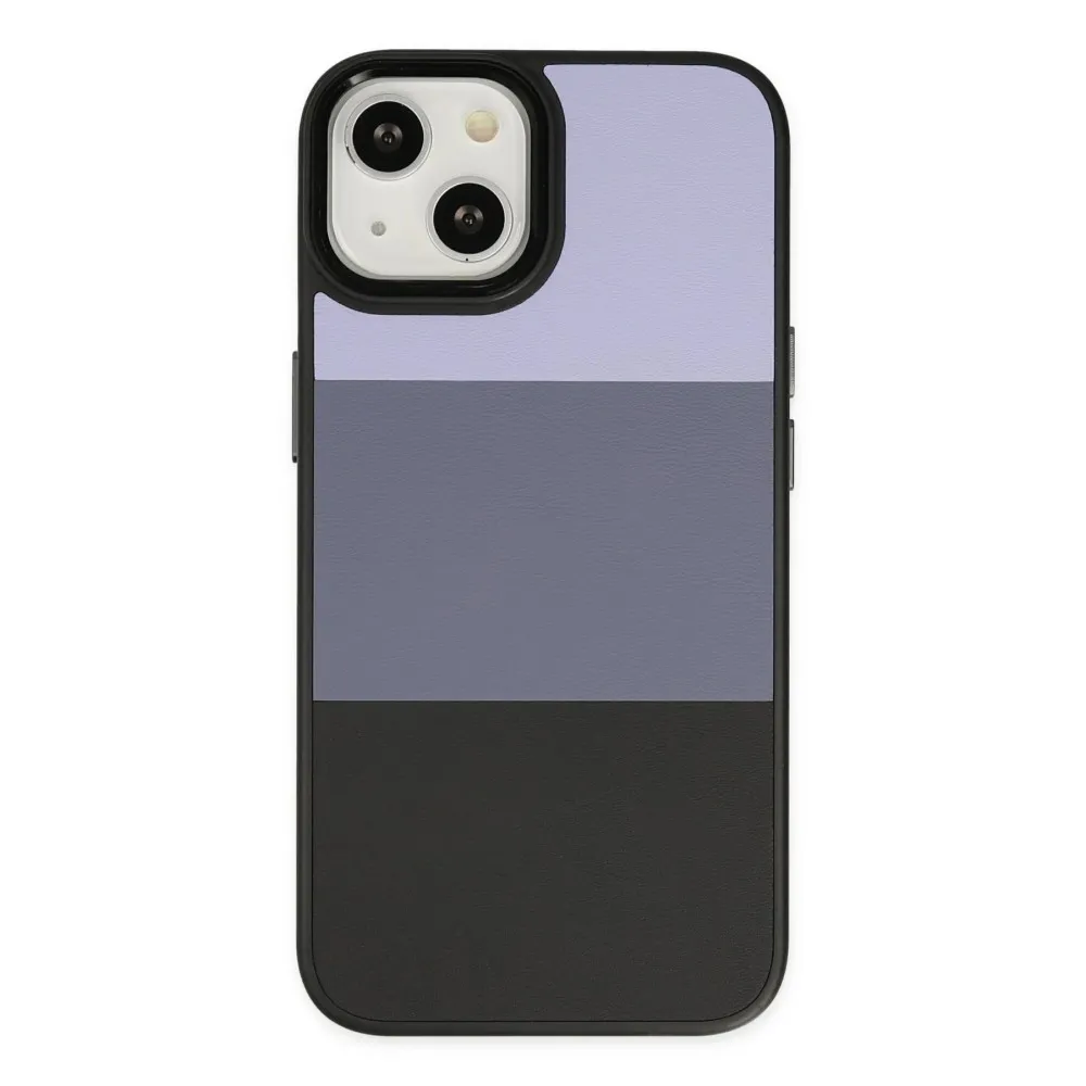 Newface Iphone 14 Plus Kılıf King Kapak - Lila-Siyah