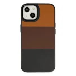 Newface Iphone 14 Plus Kılıf King Kapak - Taba-Siyah