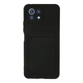 Newface Xiaomi Mi 11 Kılıf Kelvin Kartvizitli Silikon - Siyah