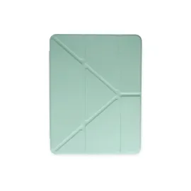 Newface iPad Pro 12.9 (2021) Kılıf Kalemlikli Mars Tablet Kılıfı - Açık Yeşil