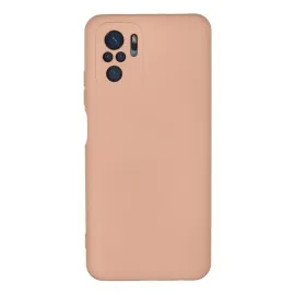 Newface Xiaomi Redmi Note 10 Kılıf Nano Içi Kadife Silikon - Pudra