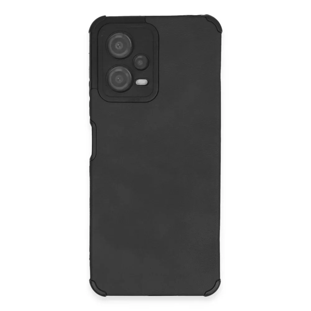 Newface Xiaomi Redmi Note 12 5G Kılıf Loop Deri Silikon - Siyah