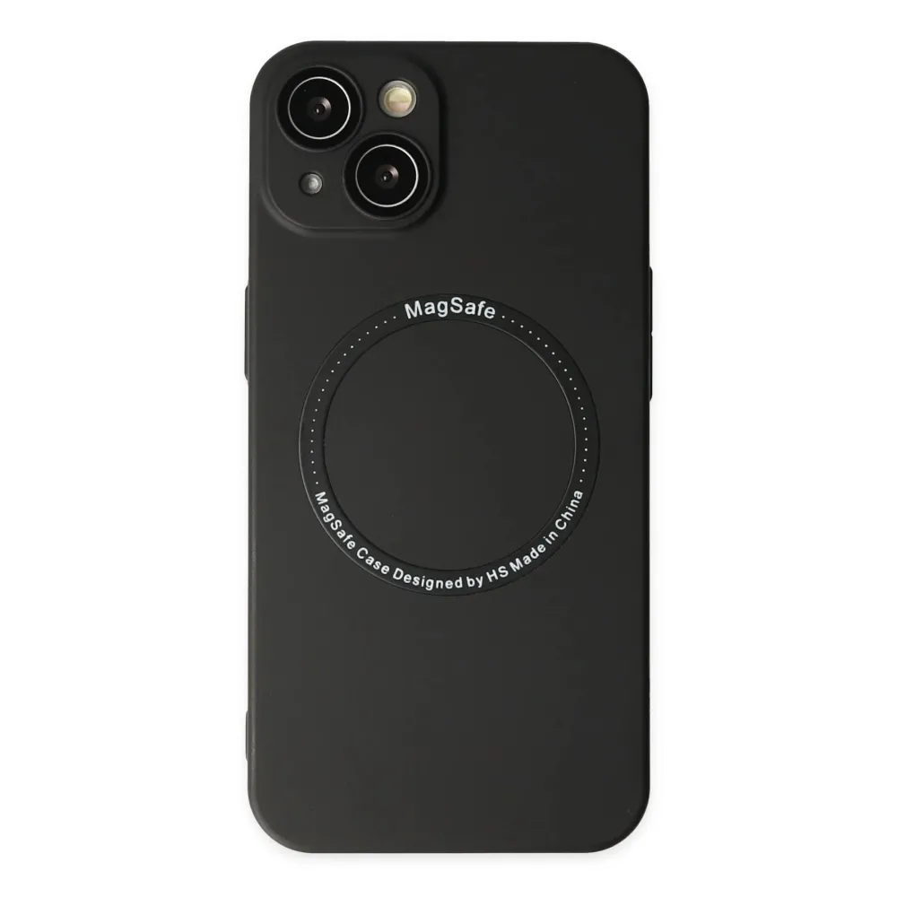 Newface Iphone 14 Plus Kılıf Jack Magneticsafe Lens Silikon - Siyah