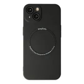 Newface Iphone 14 Plus Kılıf Jack Magneticsafe Lens Silikon - Siyah