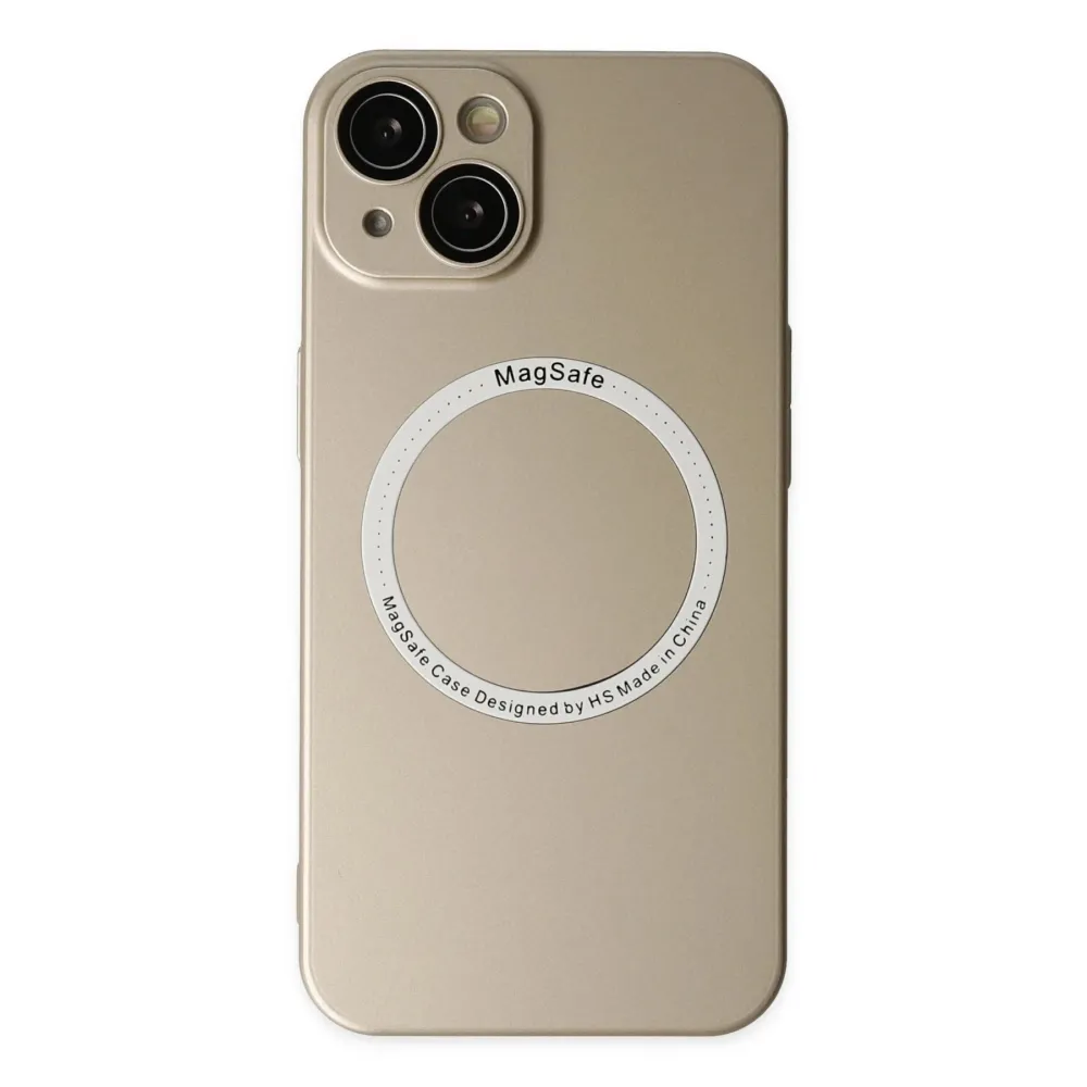 Newface Iphone 14 Plus Kılıf Jack Magneticsafe Lens Silikon - Gold