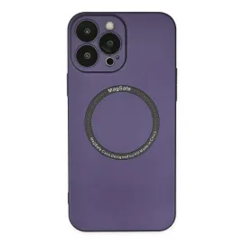 Newface Iphone 14 Pro Kılıf Jack Magneticsafe Lens Silikon - Mor