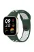 Newface Xiaomi Redmi Watch 3 Spor Delikli Kordon - Haki Yeşil-Beyaz