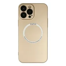 Newface Iphone 14 Pro Max Kılıf Jack Magneticsafe Lens Silikon - Gold