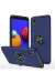 Newface Samsung Galaxy A01 Core Kılıf Elit Yüzüklü Kapak - Lacivert
