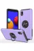 Newface Samsung Galaxy A01 Core Kılıf Elit Yüzüklü Kapak - Mor