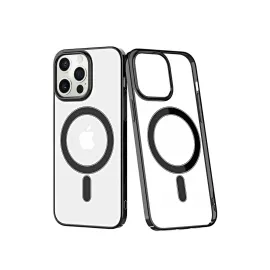 Newface iPhone 12 Pro Max Kılıf Element Magneticsafe Sert Kapak - Siyah