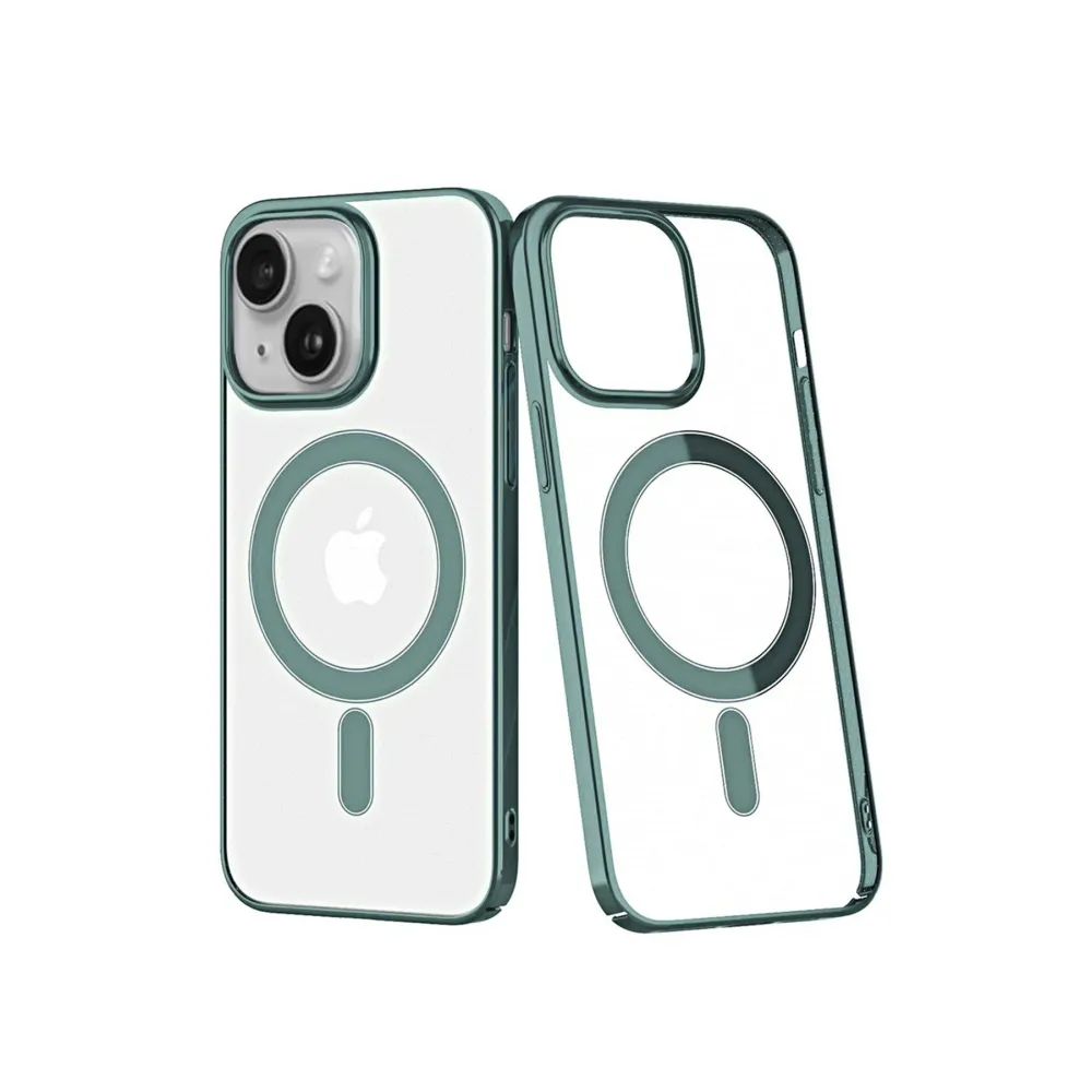 Newface Iphone 14 Plus Kılıf Element Magneticsafe Sert Kapak - Köknar Yeşili