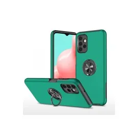 Newface Samsung Galaxy A72 Kılıf Elit Yüzüklü Kapak - Yeşil