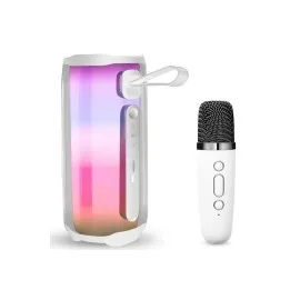 Newface Pluse 5 Mikrofonlu Rgb Kablosuz Hoparlör - Beyaz