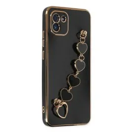 Newface Samsung Galaxy A03 Kılıf Esila Silikon - Siyah