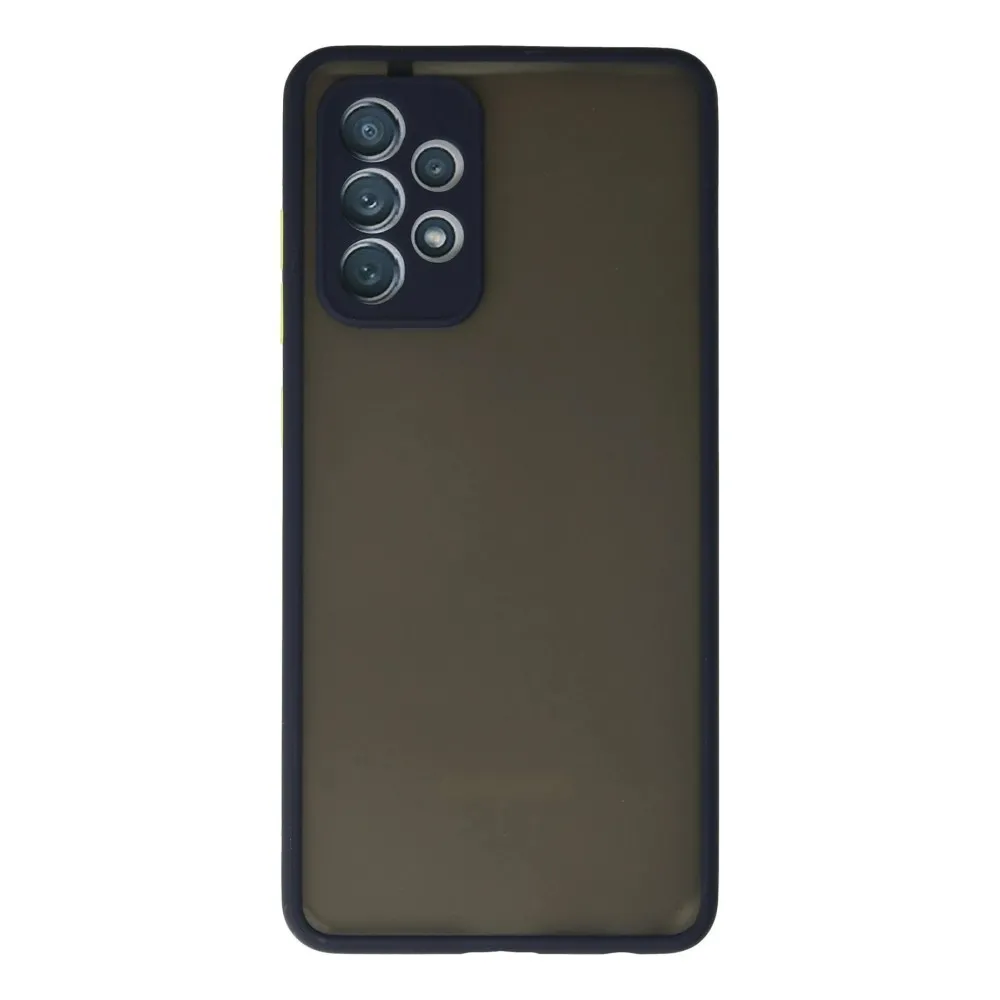 Newface Samsung Galaxy A72 Kılıf Montreal Silikon Kapak - Lacivert