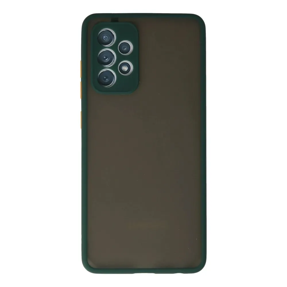 Newface Samsung Galaxy A72 Kılıf Montreal Silikon Kapak - Koyu Yeşil