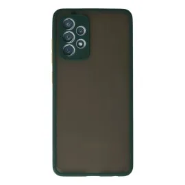 Newface Samsung Galaxy A72 Kılıf Montreal Silikon Kapak - Koyu Yeşil