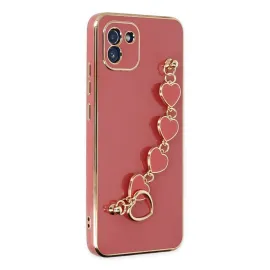 Newface Samsung Galaxy A03 Kılıf Esila Silikon - Kırmızı