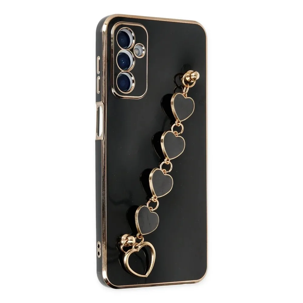 Newface Samsung Galaxy M23 Kılıf Esila Silikon - Siyah