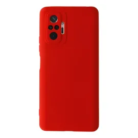 Newface Xiaomi Redmi Note 10 Pro Kılıf Nano Içi Kadife Silikon - Kırmızı