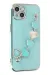 Newface Iphone 14 Kılıf Esila Silikon - Su Yeşili