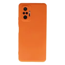 Newface Xiaomi Redmi Note 10 Pro Kılıf Nano Içi Kadife Silikon - Turuncu