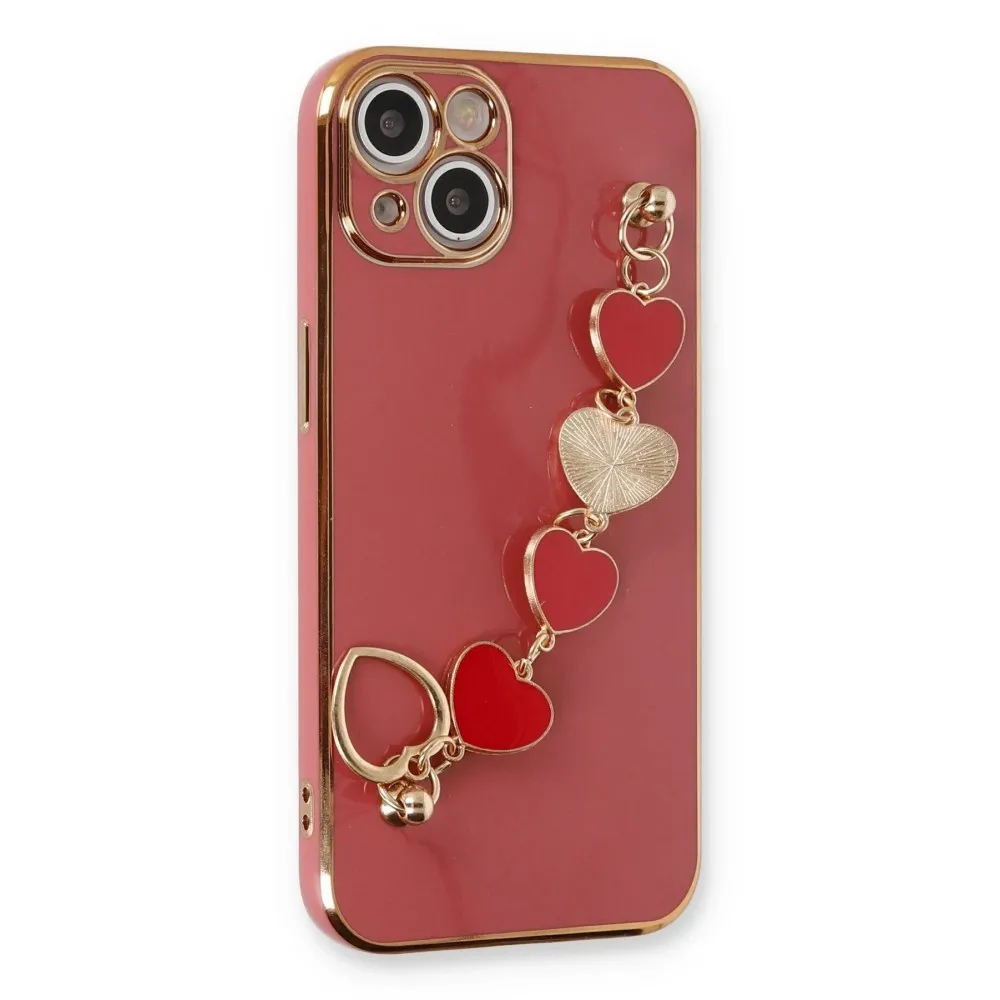 Newface Iphone 14 Plus Kılıf Esila Silikon - Kırmızı