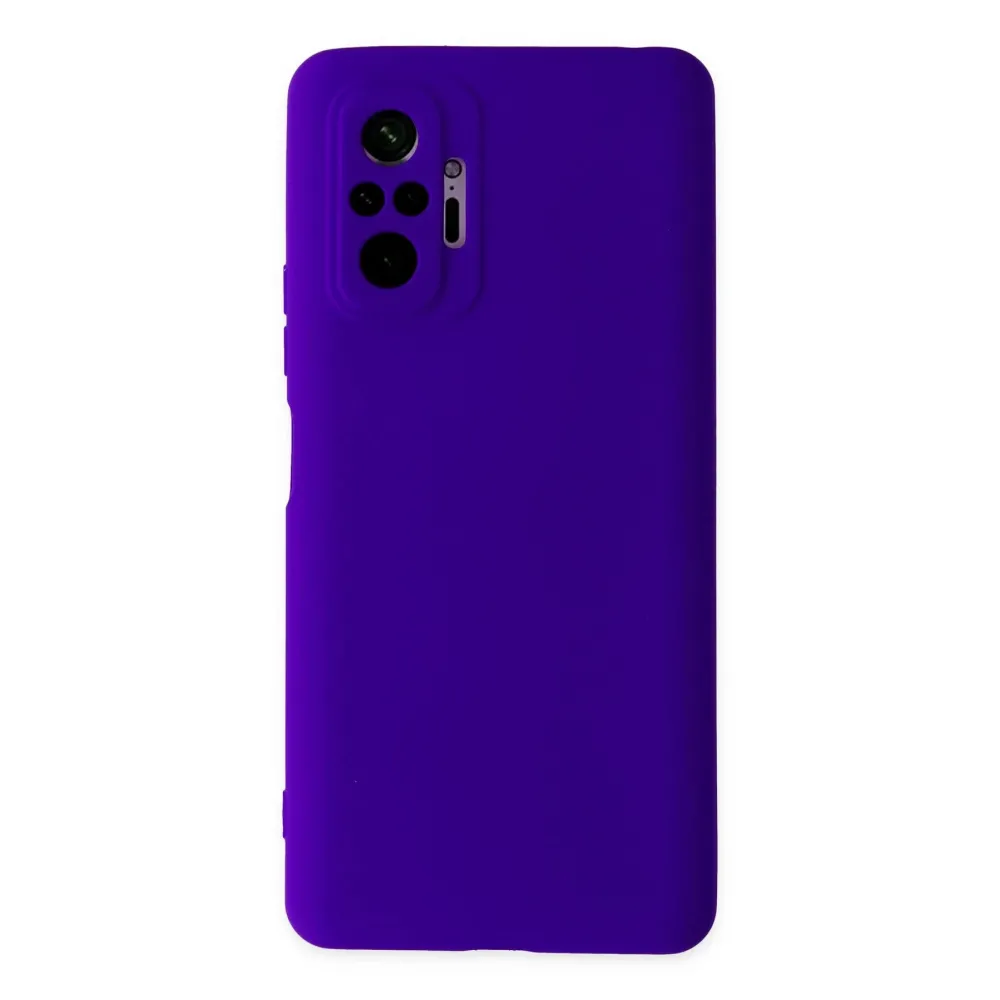 Newface Xiaomi Redmi Note 10 Pro Kılıf Nano Içi Kadife Silikon - Mor