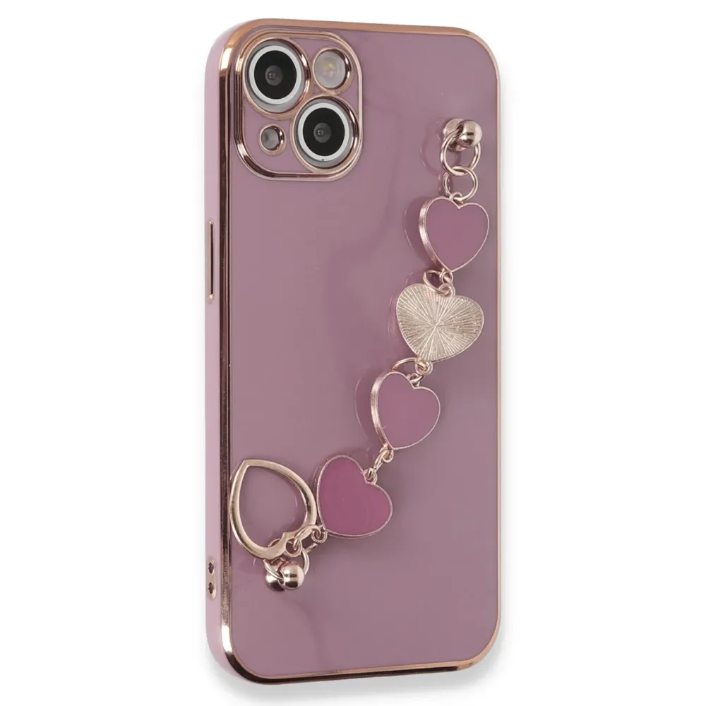 Newface Iphone 14 Plus Kılıf Esila Silikon - Mor