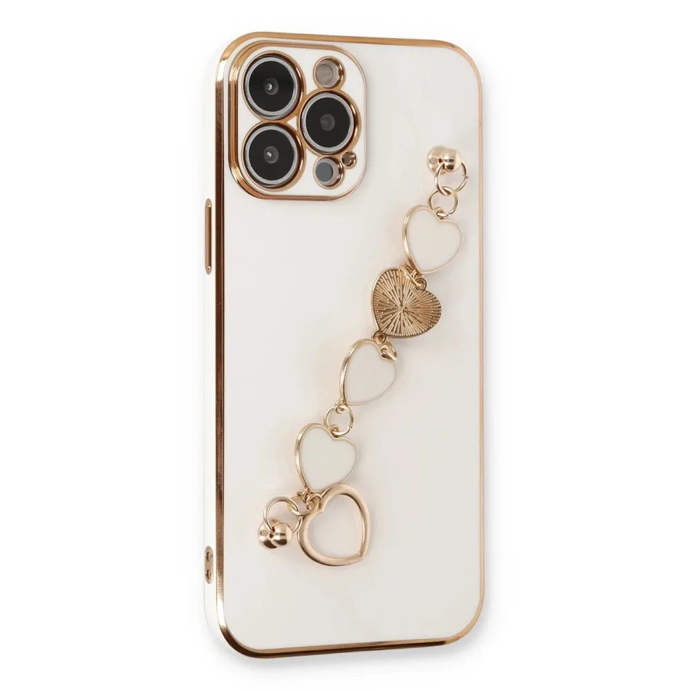 Newface Iphone 14 Pro Kılıf Esila Silikon - Beyaz