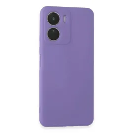 Newface Vivo Y16 Kılıf First Silikon - Lila