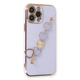 Newface Iphone 14 Pro Max Kılıf Esila Silikon - Lila