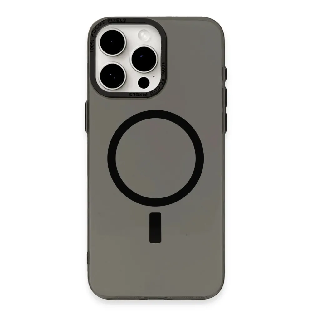 Newface Iphone 15 Pro Kılıf Anka Pc Magneticsafe Sert Metal Kapak - Siyah