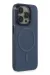 Newface iPhone 15 Pro Max Kılıf Anka PC Magneticsafe Sert Metal Kapak - Lacivert