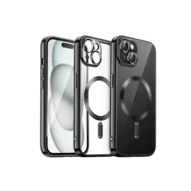 Newface Iphone 15 Kılıf Kross Magneticsafe Kapak - Siyah