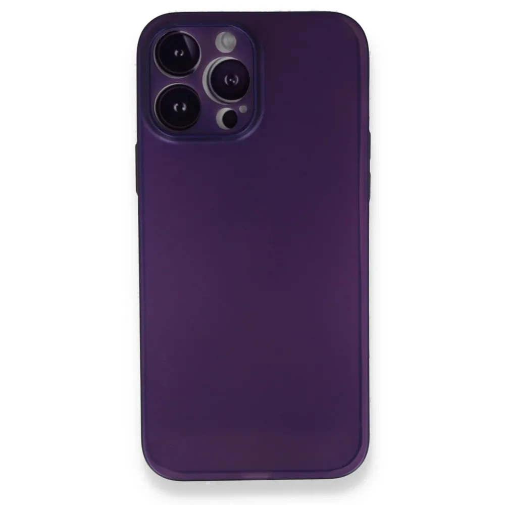 Newface Iphone 14 Pro Max Kılıf Pp Ultra İnce Kapak - Mor