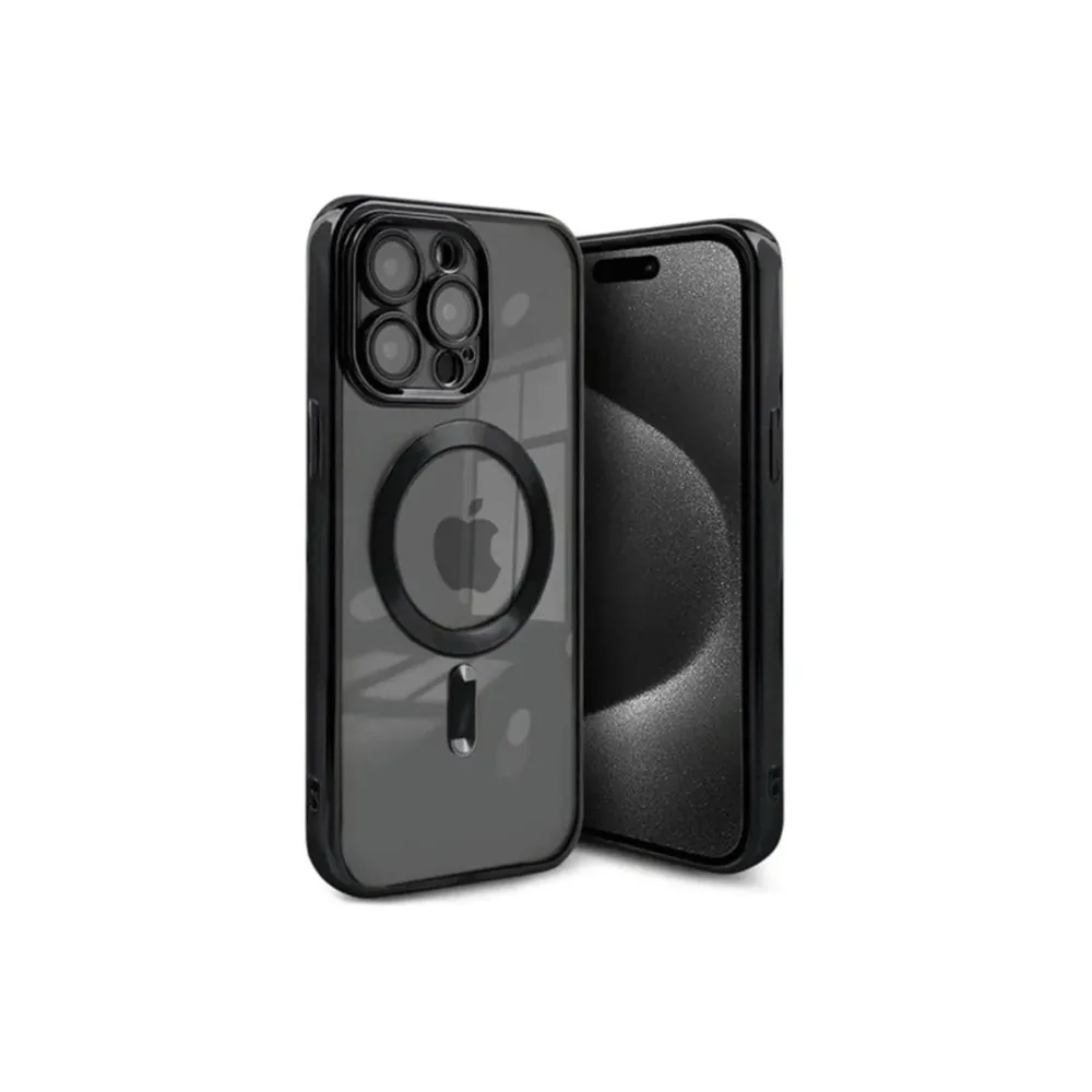 Newface Iphone 15 Pro Kılıf Kross Magneticsafe Kapak - Siyah