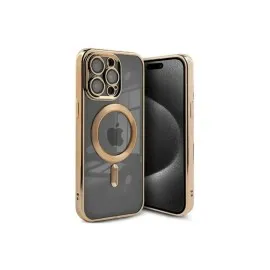Newface Iphone 15 Pro Kılıf Kross Magneticsafe Kapak - Gold