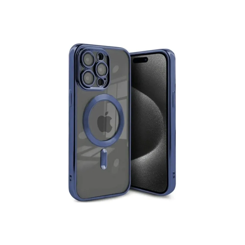 Newface Iphone 15 Pro Kılıf Kross Magneticsafe Kapak - Lacivert