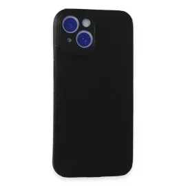 Newface iPhone 15 Kılıf Loop Deri Silikon - Siyah