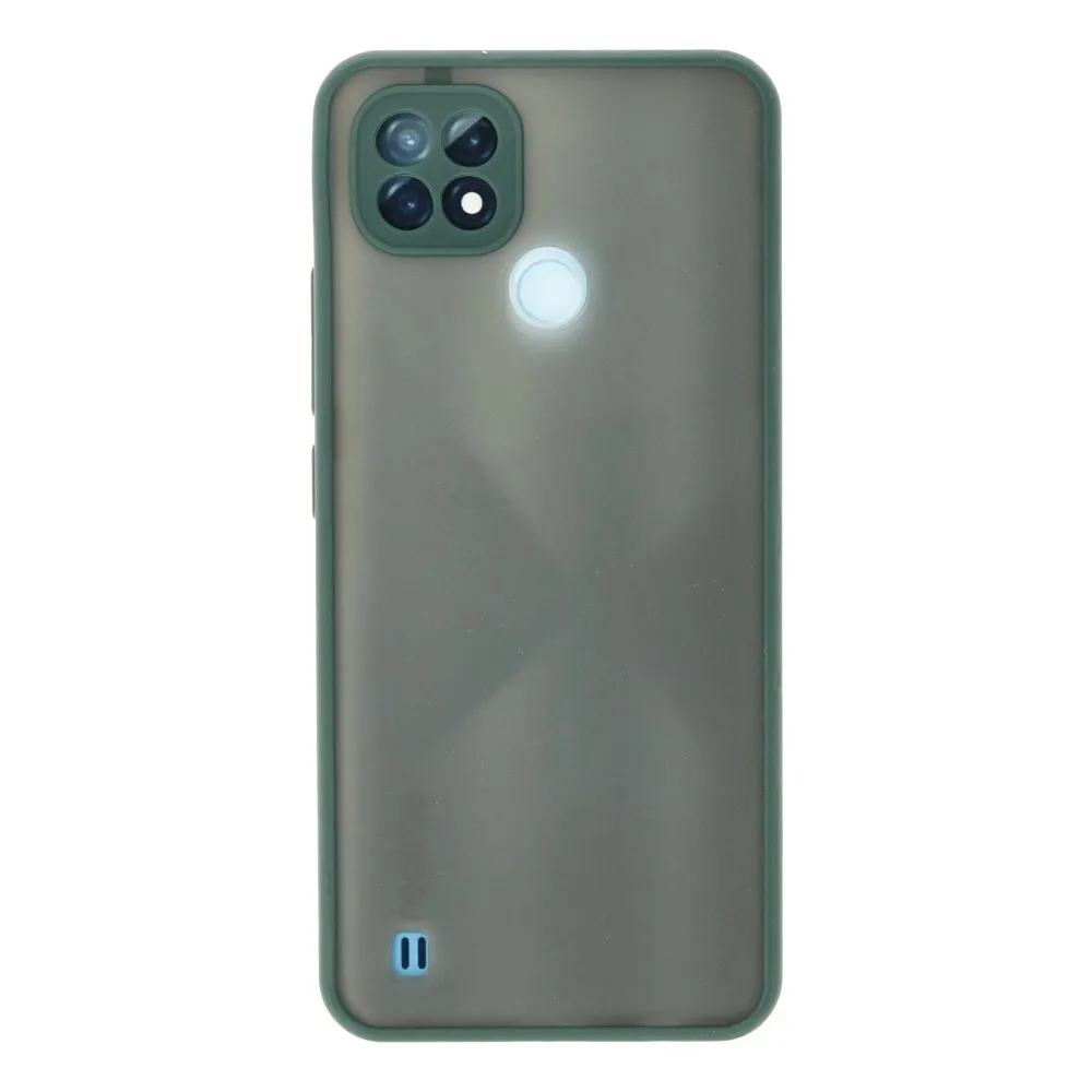 Newface Realme C21 Kılıf Montreal Silikon Kapak - Yeşil