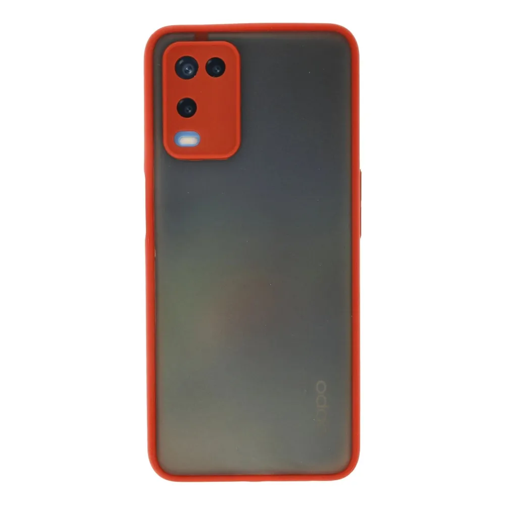 Newface Oppo A54 4G Kılıf Montreal Silikon Kapak - Kırmızı