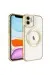 Newface iPhone 11 Kılıf Kross Magneticsafe Kapak - Gold