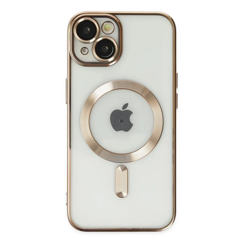 Newface Iphone 14 Kılıf Kross Magneticsafe Kapak - Gold