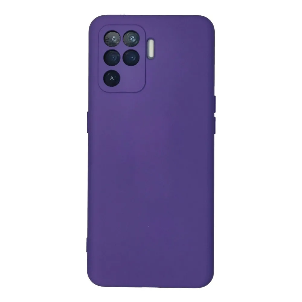 Newface Oppo Reno 5 Lite Kılıf Nano Içi Kadife Silikon - Mor