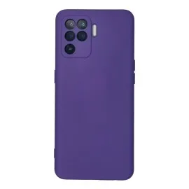 Newface Oppo Reno 5 Lite Kılıf Nano Içi Kadife Silikon - Mor